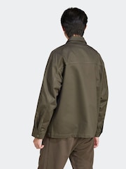 adidas Originals Green Premium Essentials Workwear Overshirt - Image 2 of 6