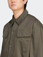 adidas Originals Green Premium Essentials Workwear Overshirt - Image 5 of 6