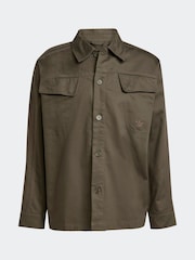 adidas Originals Green Premium Essentials Workwear Overshirt - Image 6 of 6
