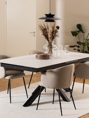 Actona White Heaven Dining 6 to 8 Seater Table - Image 4 of 11