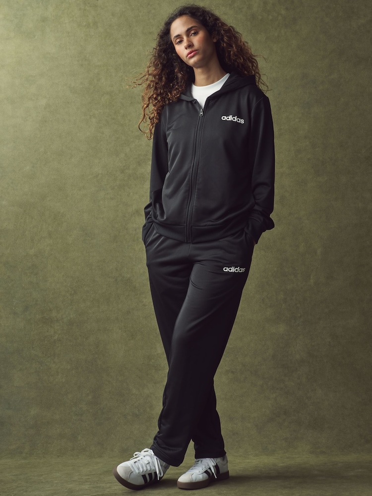 adidas Black Linear Tracksuit - Image 3 of 7