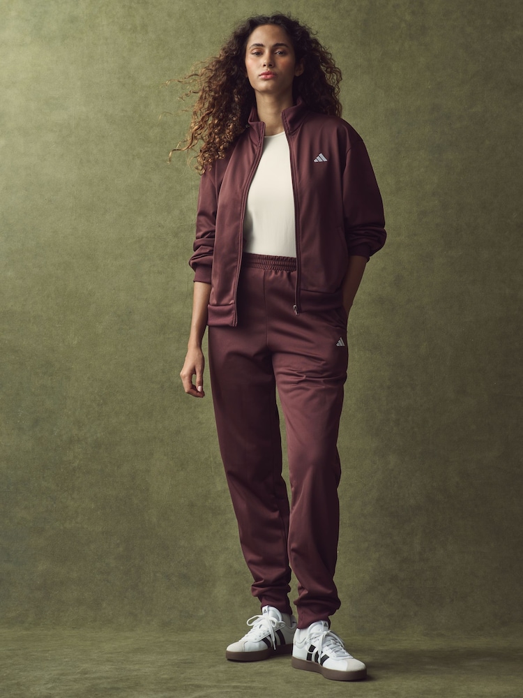 adidas Burgundy Feelcozy Tracksuit - Image 1 of 1