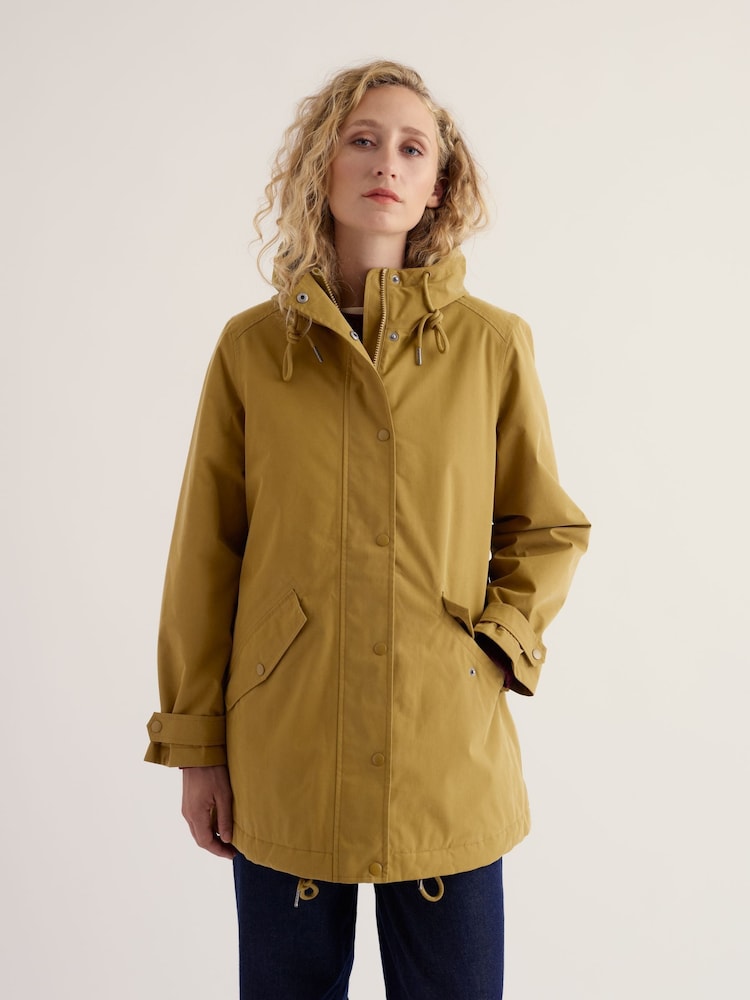 Seasalt Cornwall Yellow Porth Nanven Waterproof Coat - Image 1 of 5 Seasalt Cornwall Yellow Porth Nanven Waterproof Coat - Image 1 of 5