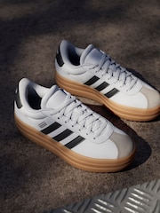 adidas Ivory White VL Court Bold Trainers - Image 13 of 17