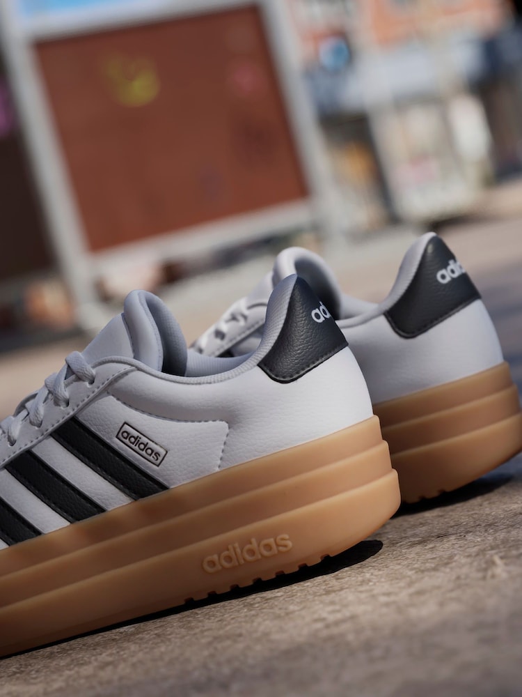 adidas Ivory White VL Court Bold Trainers - Image 17 of 17
