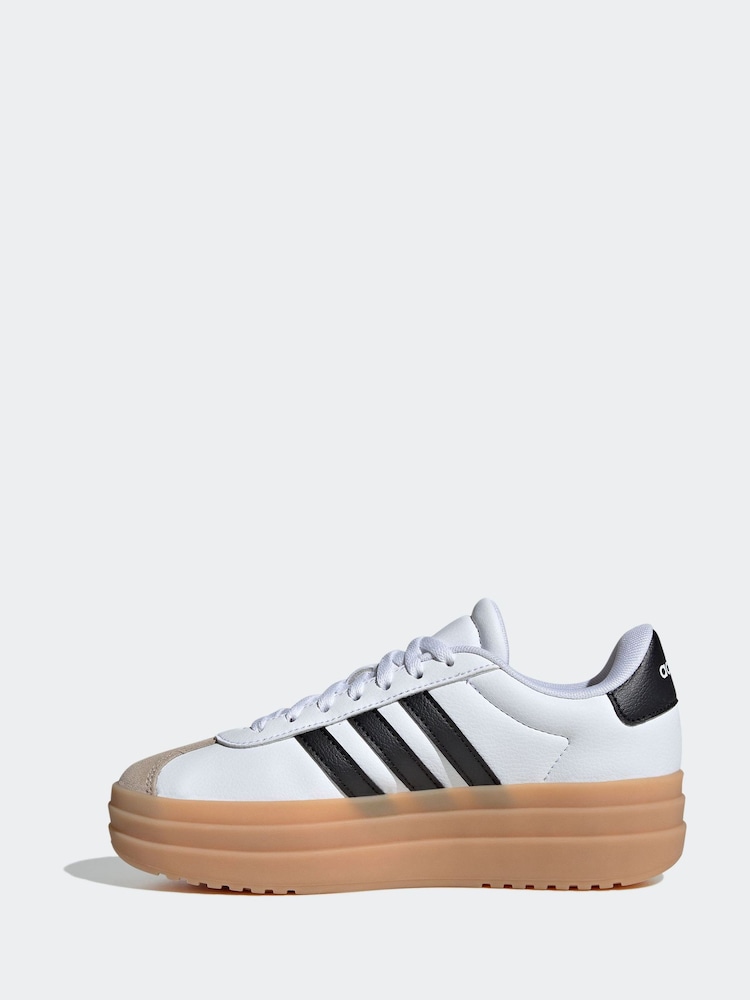 adidas Ivory White VL Court Bold Trainers - Image 2 of 17