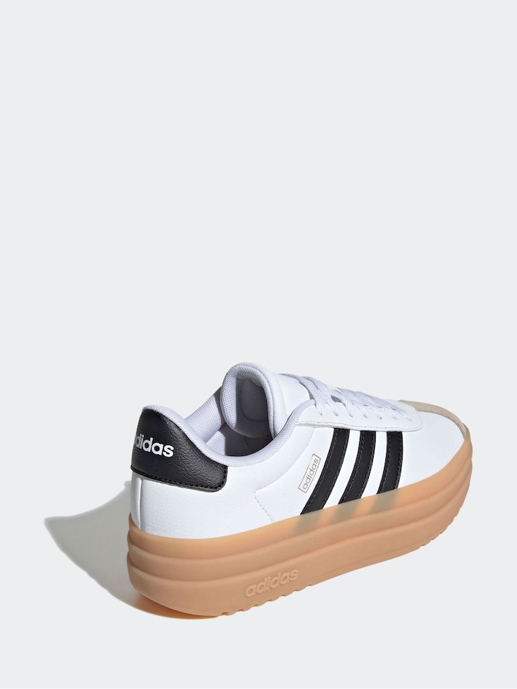 adidas Ivory White VL Court Bold Trainers - Image 4 of 17