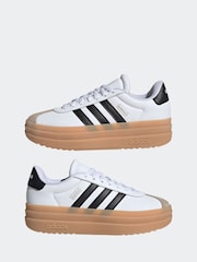 adidas Ivory White VL Court Bold Trainers - Image 5 of 17