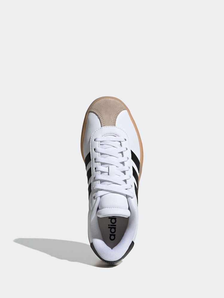 adidas Ivory White VL Court Bold Trainers - Image 6 of 17