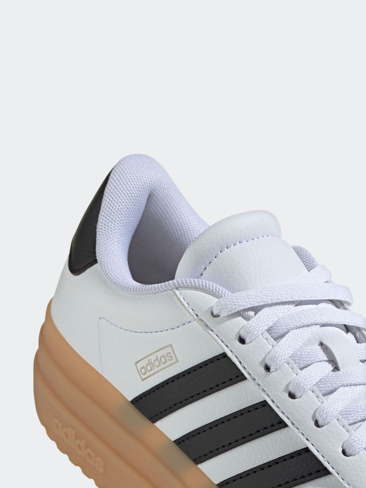 adidas Ivory White VL Court Bold Trainers - Image 9 of 17