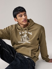 Verde - adidas Originals Graphic Hoodie - Imaginea 4 din 6