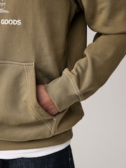 Verde - adidas Originals Graphic Hoodie - Imaginea 5 din 6