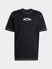adidas Originals Black Wabash 100% Cotton T-Shirt - Image 5 of 5