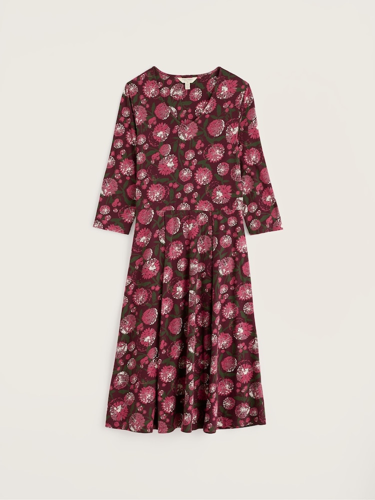 Seasalt Cornwall Pink Pier View 3/4 Sleeve Dress - Image 5 of 5 Seasalt Cornwall Pink Pier View 3/4 Sleeve Dress - Image 5 of 5