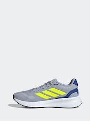 adidas Grey Junior Runfalcon Trainers - Image 2 of 9
