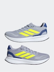 adidas Grey Junior Runfalcon Trainers - Image 5 of 9