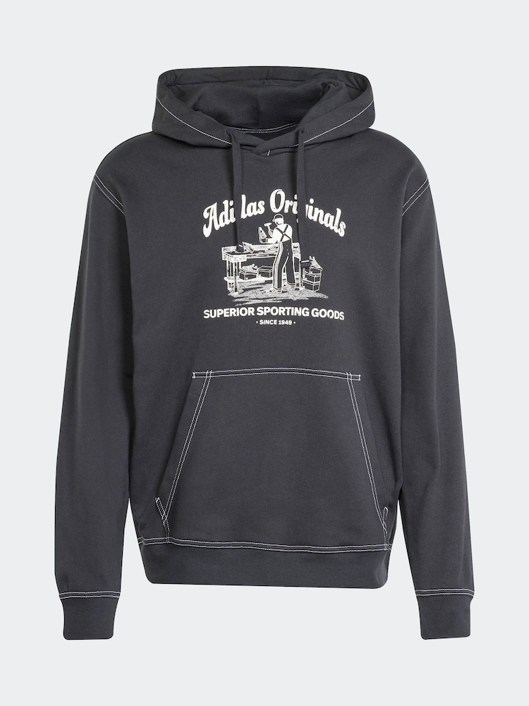 Negro - adidas Originals Graphic Hoodie - Imagen 8 de 8