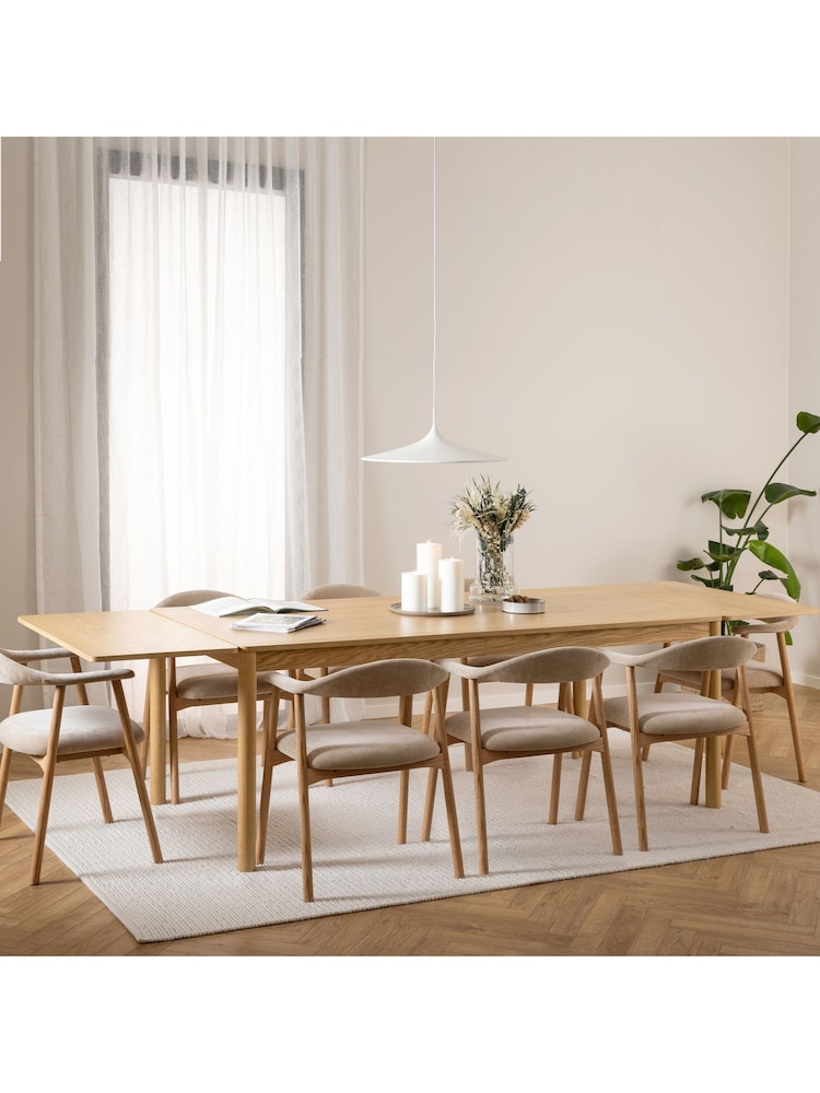 Actona Oak Atlantic Extending Dining Table - Image 1 of 13