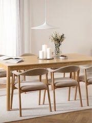 Actona Oak Atlantic Extending Dining Table - Image 6 of 13