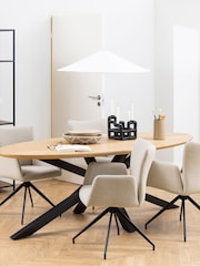 Actona White Heaven Dining 6 to 10 Seater Table - Image 1 of 7