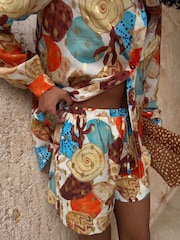 Never Fully Dressed Cream Shirt in Shell Print - Image 4 of 4