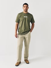 adidas Originals Green Wabash 100% Cotton T-Shirt - Image 2 of 5