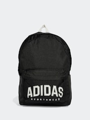 adidas Black Print Classic Varsity Backpack - Image 1 of 5