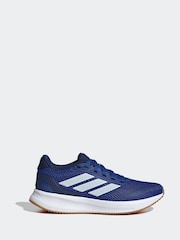adidas Dark Blue Junior Runfalcon Trainers - Image 1 of 9