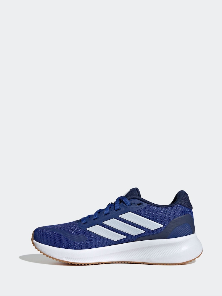 adidas Dark Blue Junior Runfalcon Trainers - Image 2 of 9