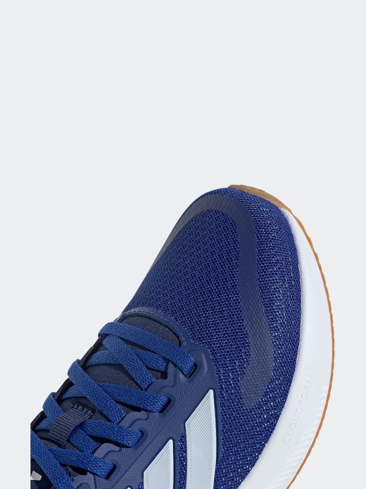 adidas Dark Blue Junior Runfalcon Trainers - Image 9 of 9