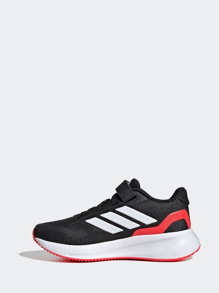 adidas Charcoal Black Kids Runfalcon 5 Trainers - Image 2 of 9