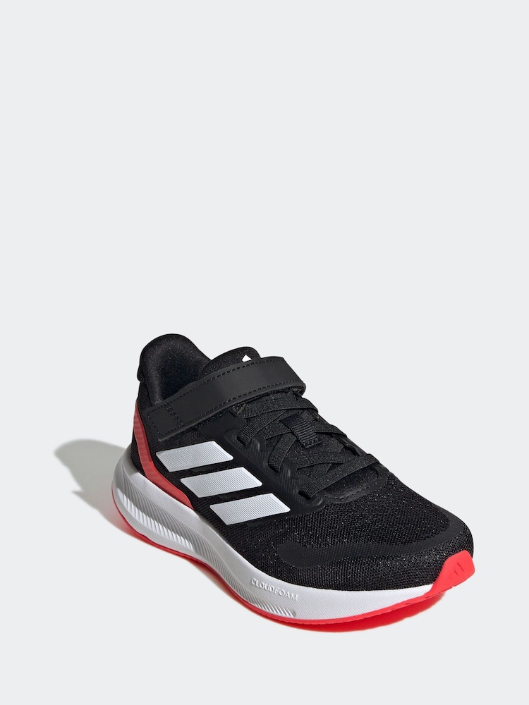 adidas Charcoal Black Kids Runfalcon 5 Trainers - Image 3 of 9