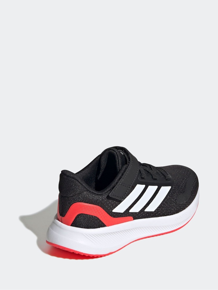 adidas Charcoal Black Kids Runfalcon 5 Trainers - Image 4 of 9