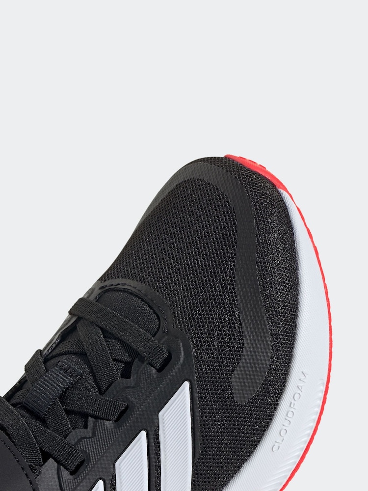 adidas Charcoal Black Kids Runfalcon 5 Trainers - Image 9 of 9