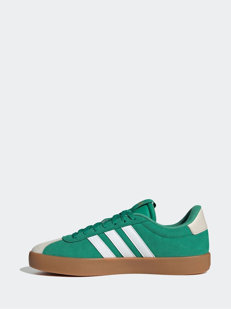 adidas Green/White VL Court Trainers - Image 10 of 16