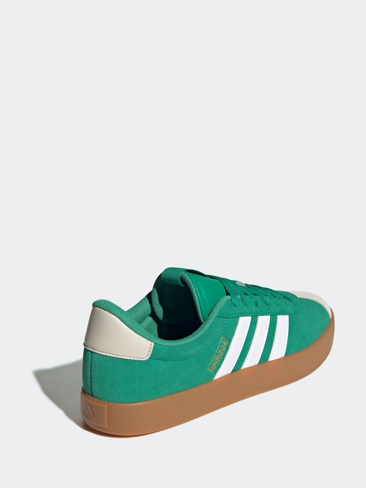 adidas Green/White VL Court Trainers - Image 11 of 16