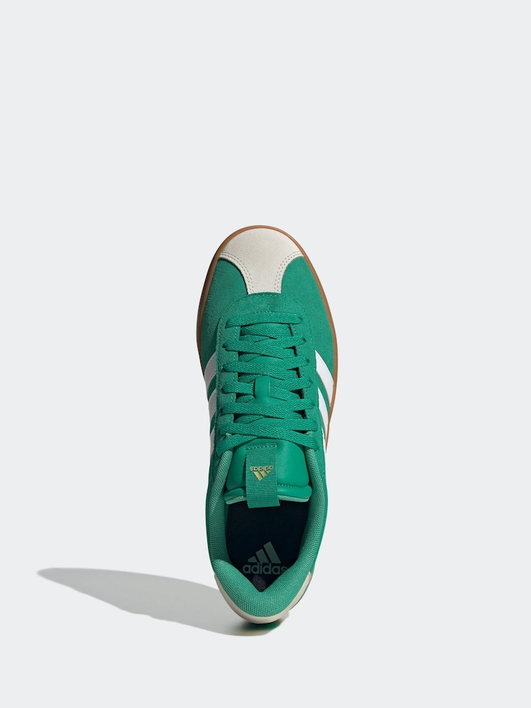 adidas Green/White VL Court Trainers - Image 13 of 16