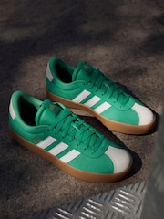 أخضر/أبيض - adidas VL Court Trainers - صورة 3 من 16