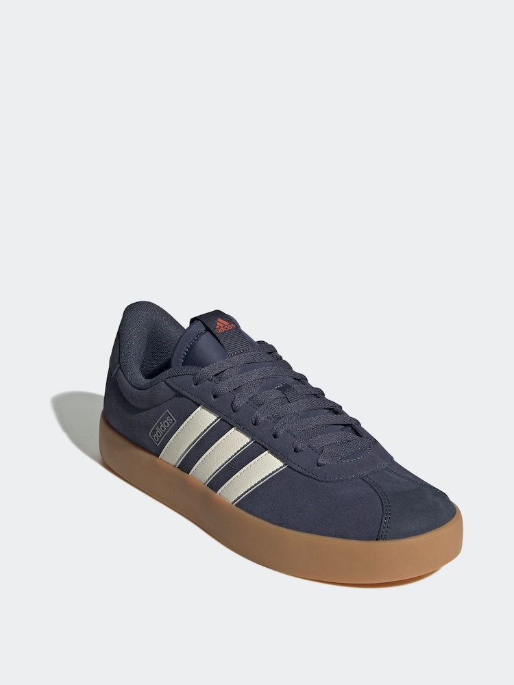 adidas Blue VL Court Trainers - Image 10 of 16