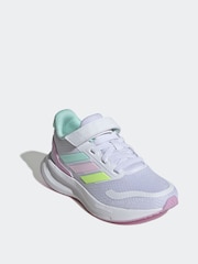 blanc/multicolore - adidas Kids Runfalcon 5 Trainers - Image 3 de 9