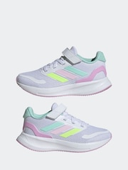 blanc/multicolore - adidas Kids Runfalcon 5 Trainers - Image 5 de 9