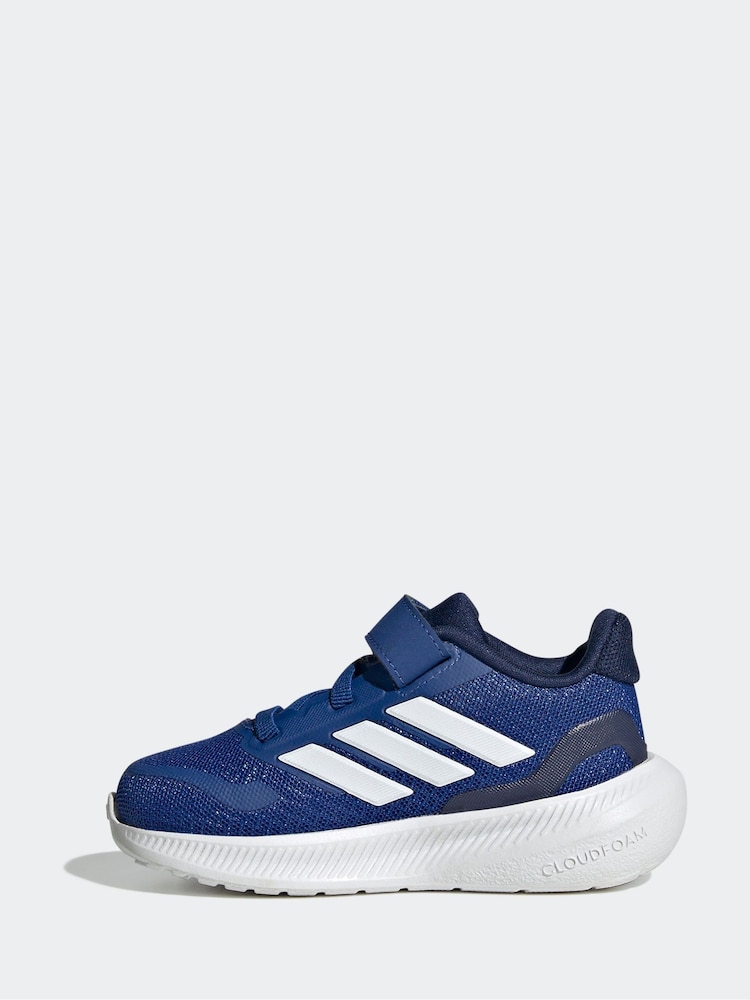 adidas Blue Kids Runfalcon 5 Trainers - Image 2 of 9