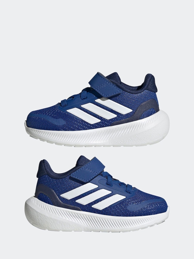adidas Blue Kids Runfalcon 5 Trainers - Image 5 of 9