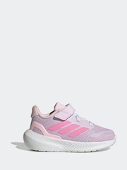 adidas Purple Light Kids Runfalcon 5 Trainers - Image 1 of 9