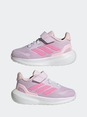 adidas Purple Light Kids Runfalcon 5 Trainers - Image 5 of 9