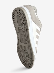 adidas Grey Chrome Rapid Court Low Trainers - Image 8 of 11