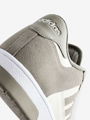 adidas Grey Chrome Rapid Court Low Trainers - Image 9 of 11