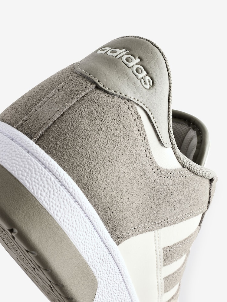adidas Grey Chrome Rapid Court Low Trainers - Image 9 of 11