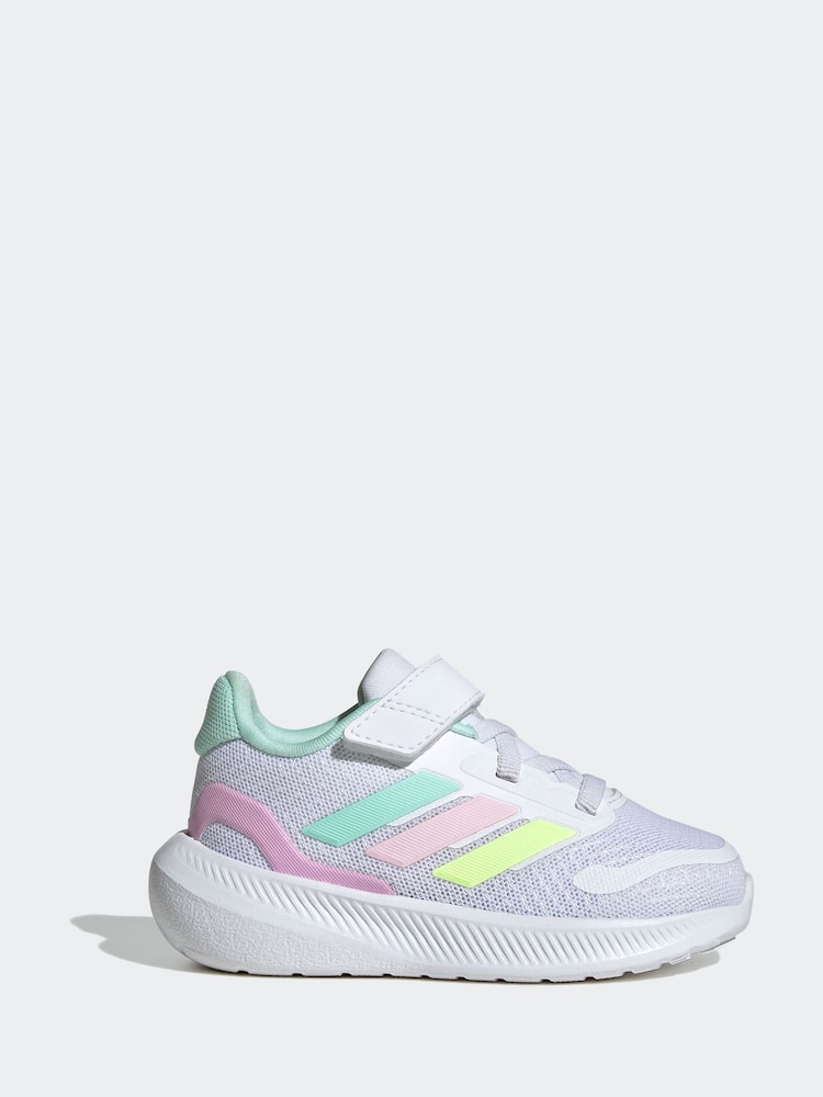 adidas Off White Kids Runfalcon 5 Trainers - Image 1 of 9