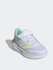 adidas Off White Kids Runfalcon 5 Trainers - Image 3 of 9